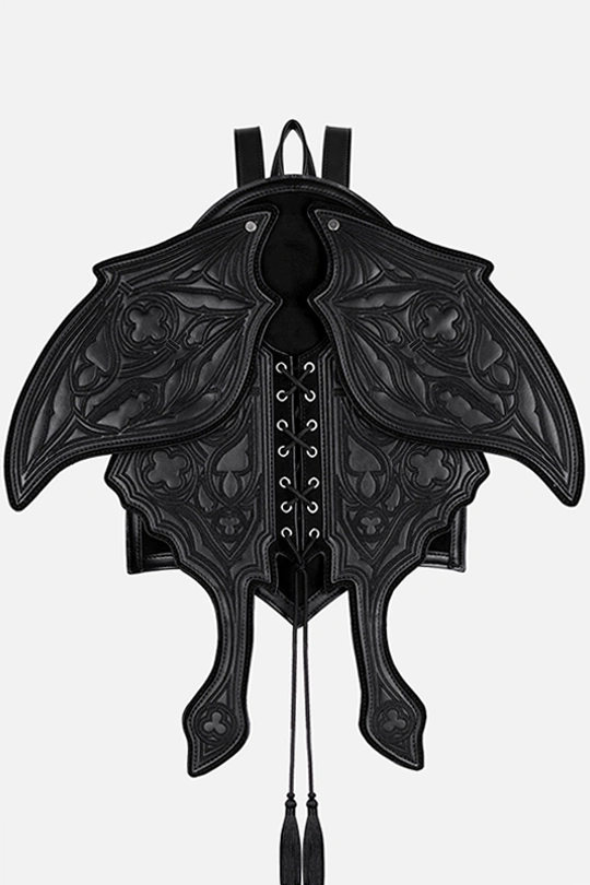 OBSIDIAN MOTH BACKPACK - BLACK PU